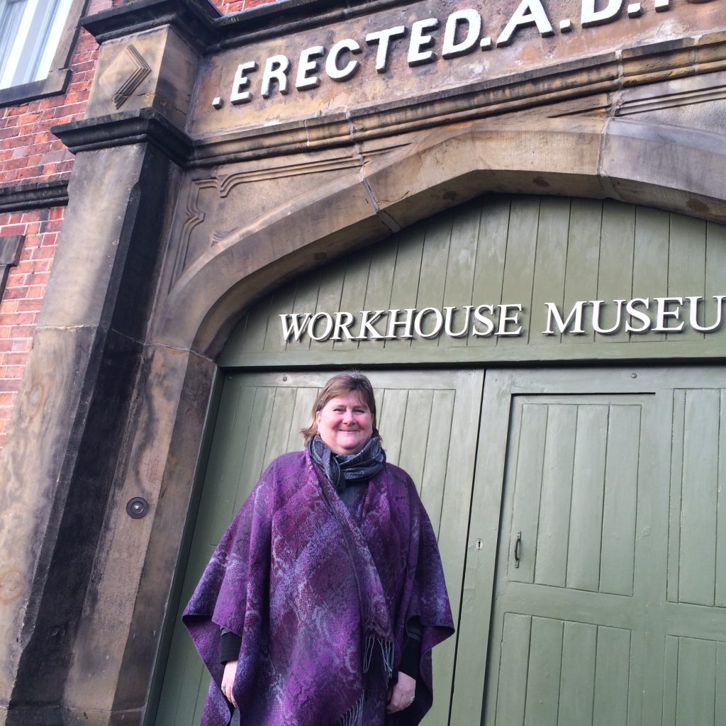 Helen Young at the workhouse museum