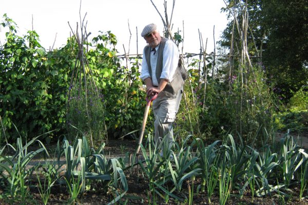 A volunteer gardener