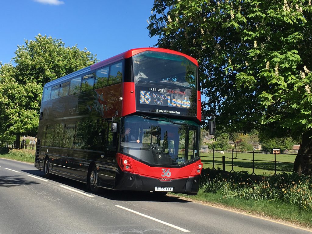 A double decker bus