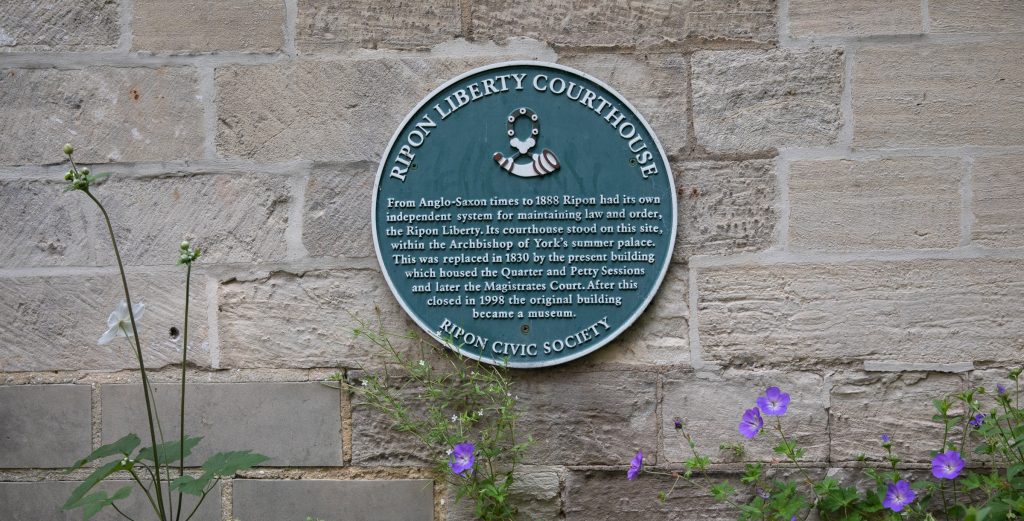 Ripon Liberty Courthouse plaque