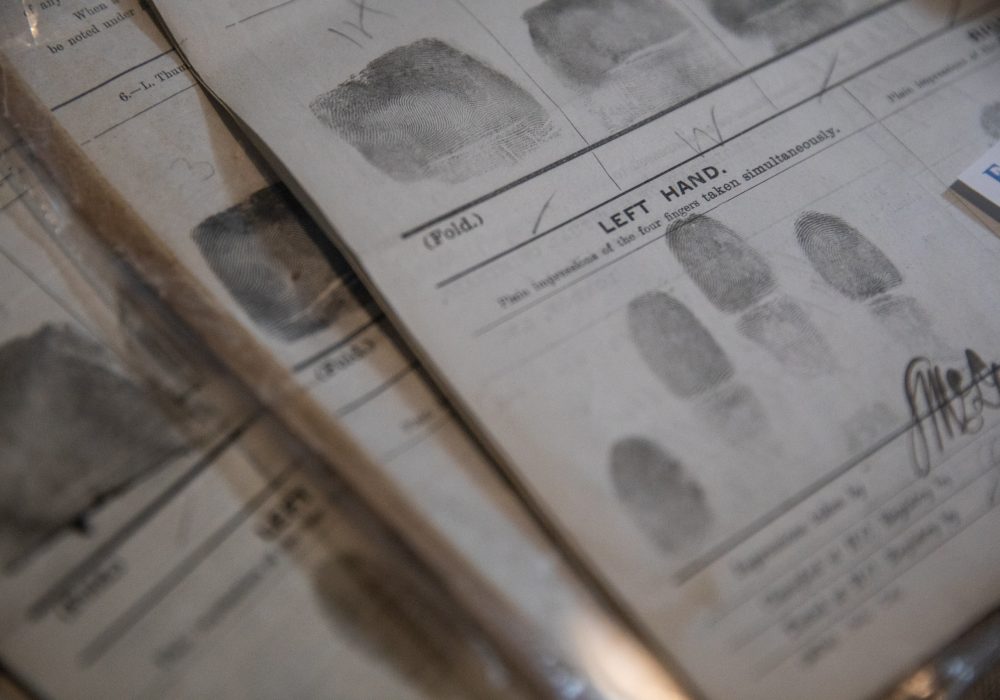 Historic fingerprint record
