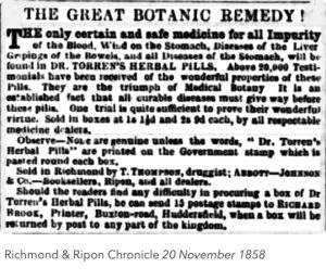 Richmond & Ripon Chronicle 20 November 1858