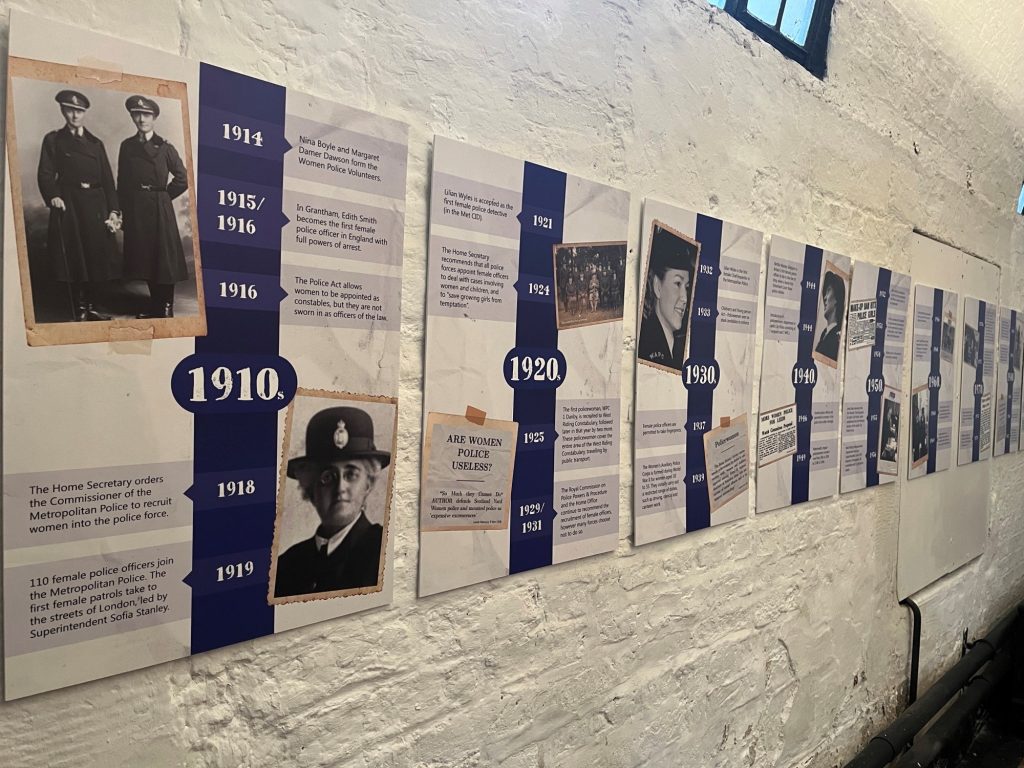Women in Policing exhibition boards