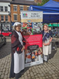 Volunteers at an open event