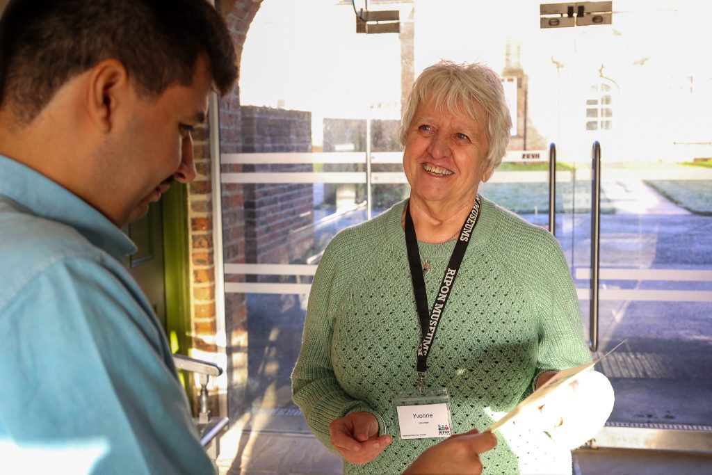 Visitor Host at Ripon Museums smiling